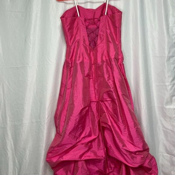 Blondie Nites Satin Corset Formal Gown Holiday Party Dress Vintage 5 - Picture 5 of 6